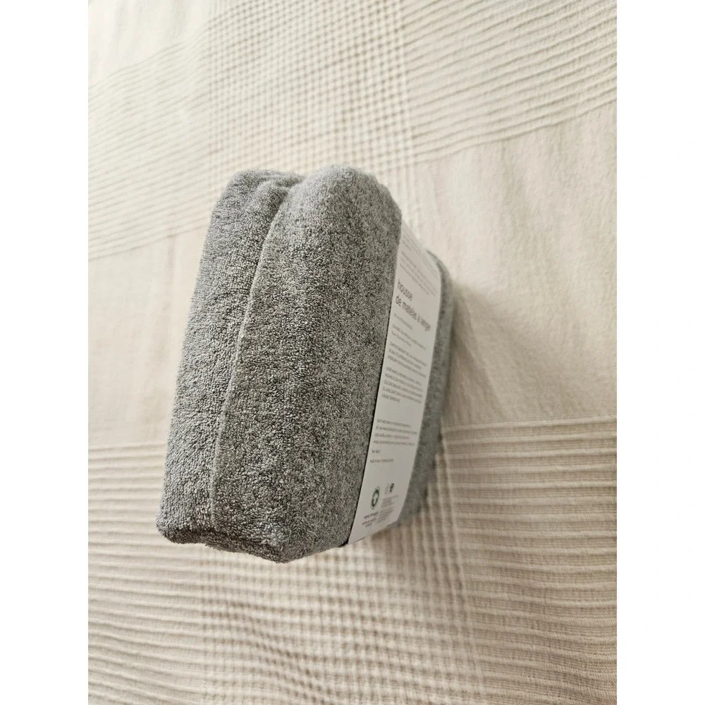 Burt's Bees Baby Changing Pad Cover Heathered Knit Terry 100% Organic Cotton